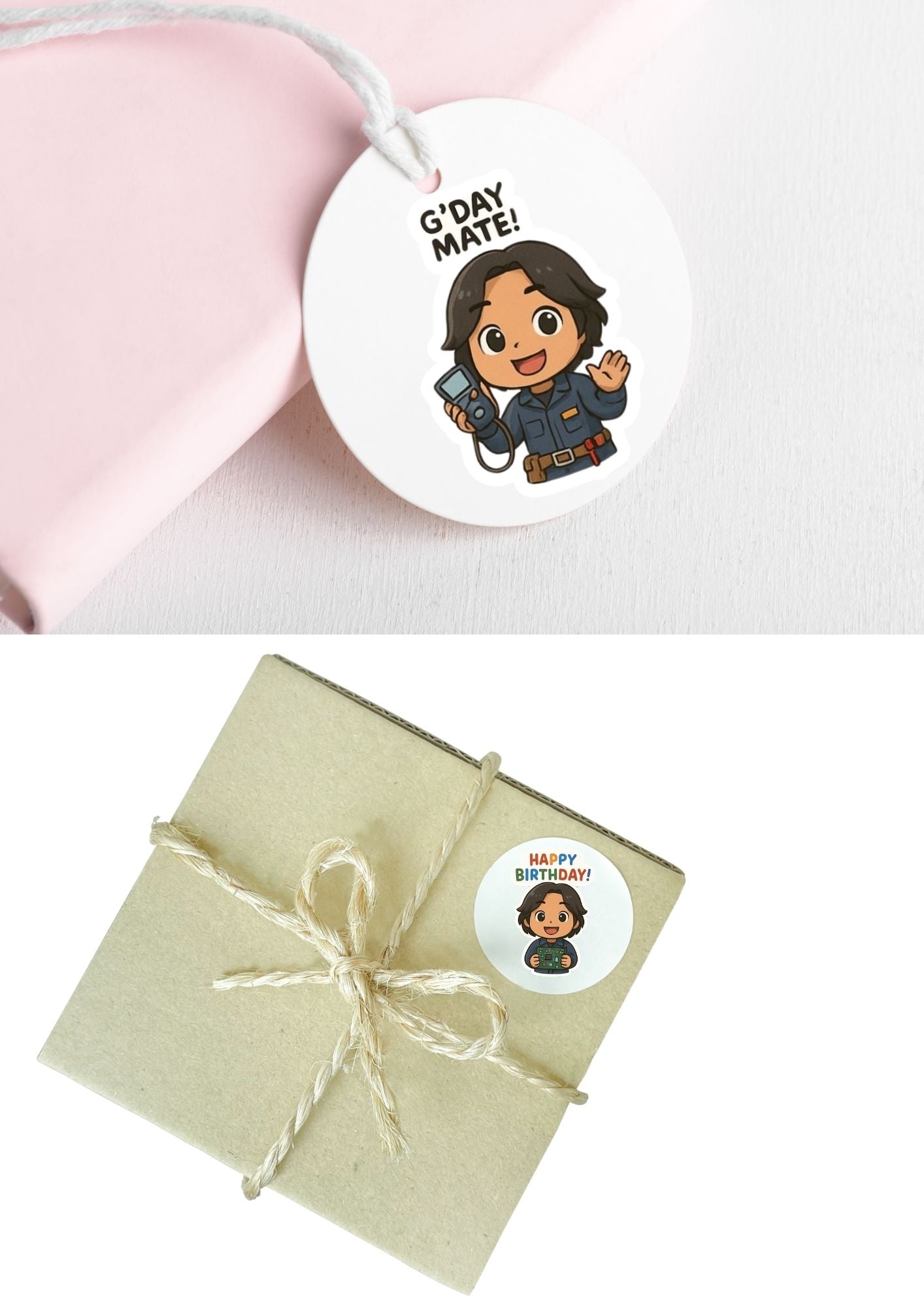 Customised Chibi Sticker Set – Your Photo Turned Into 9 Cute Stickers!