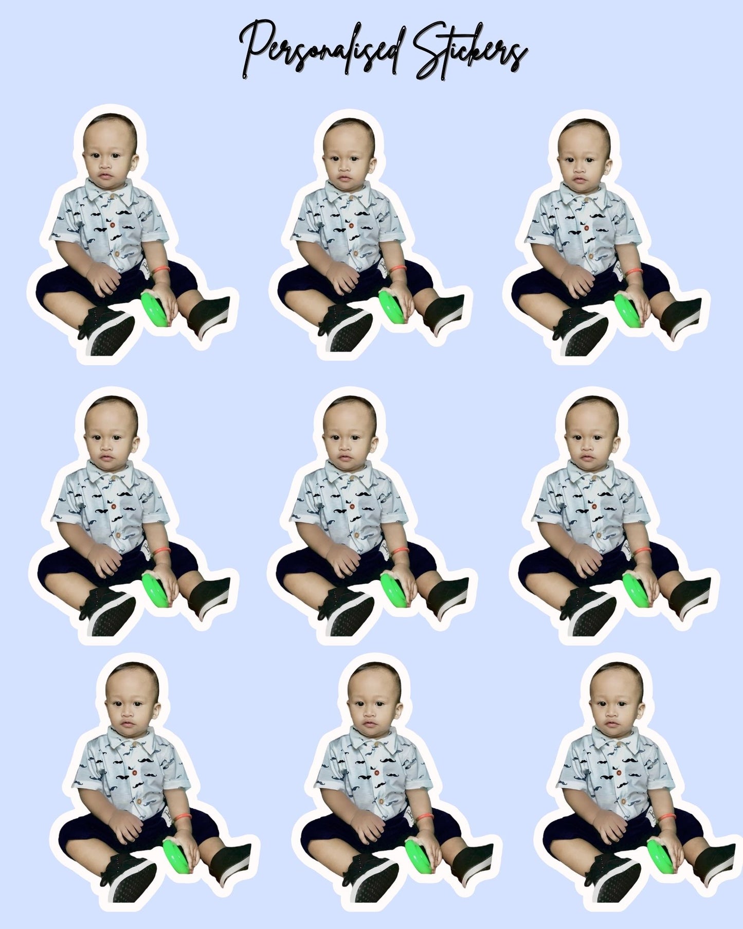 Customised Photo Sticker Set – Stickers Made from Your Own Photos!
