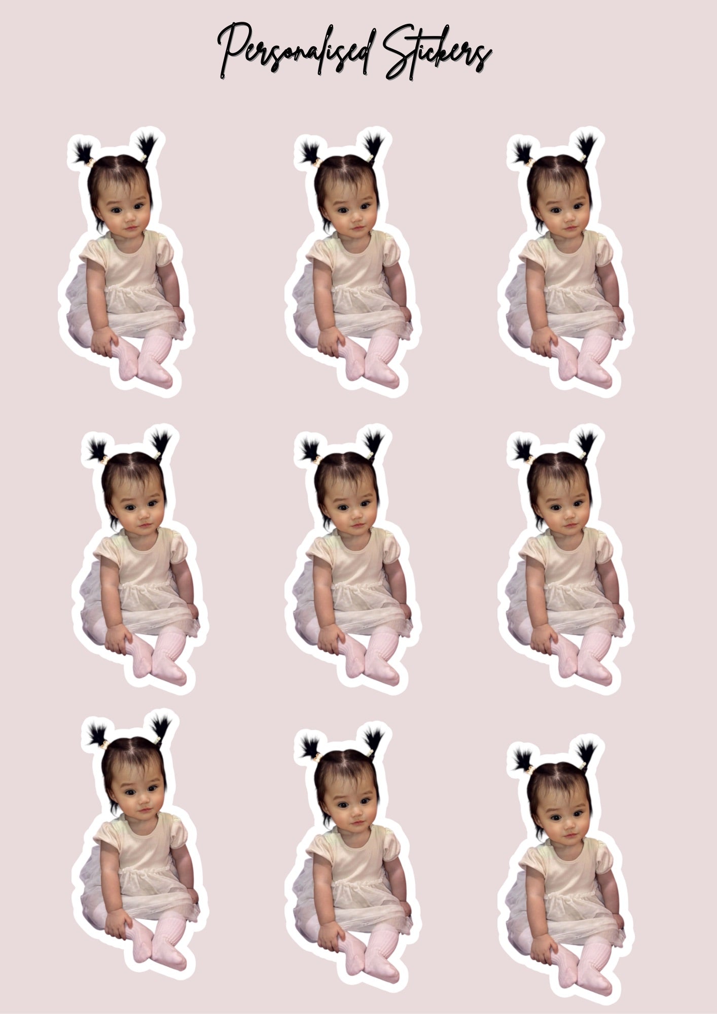 Customised Photo Sticker Set – Stickers Made from Your Own Photos!