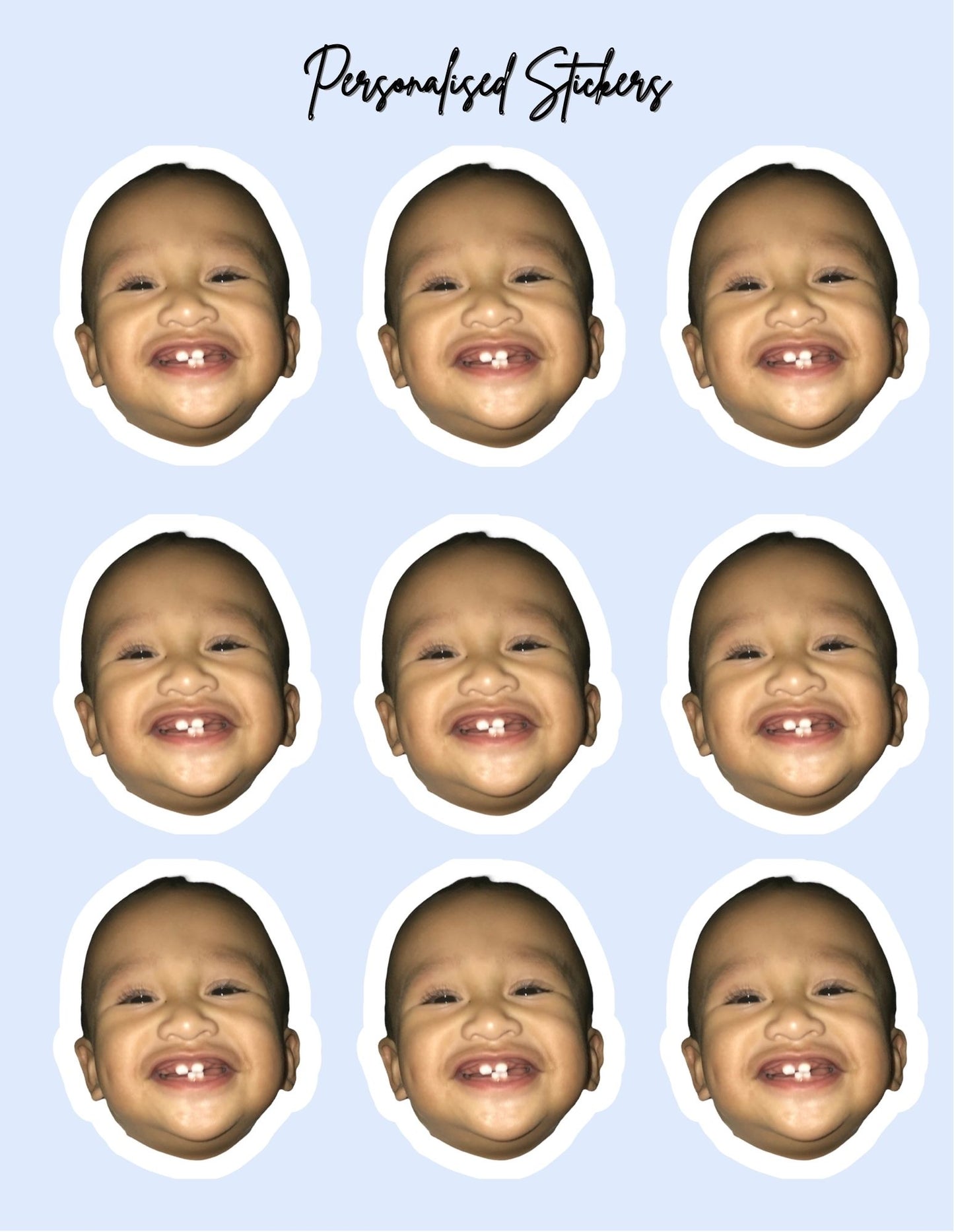 Customised Photo Sticker Set – Stickers Made from Your Own Photos!